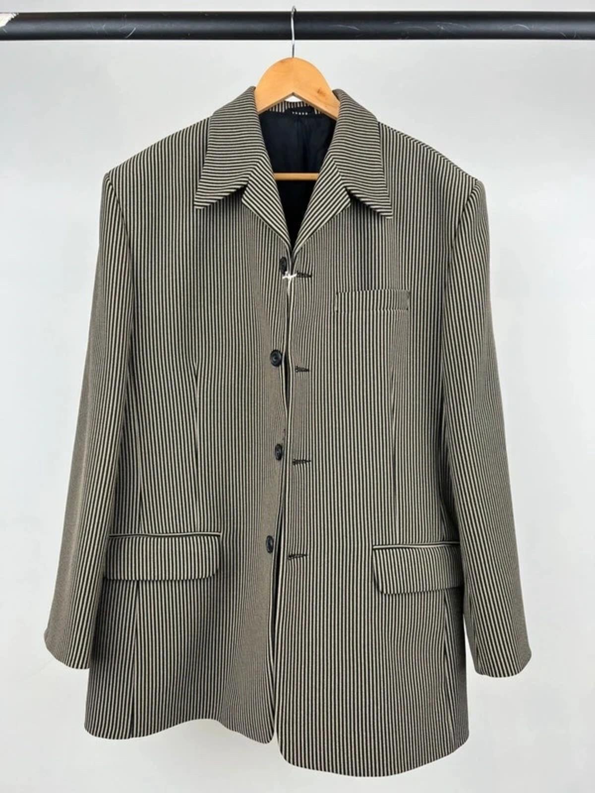 Vintage 90s Outfit Four Piece Stripe Suit
