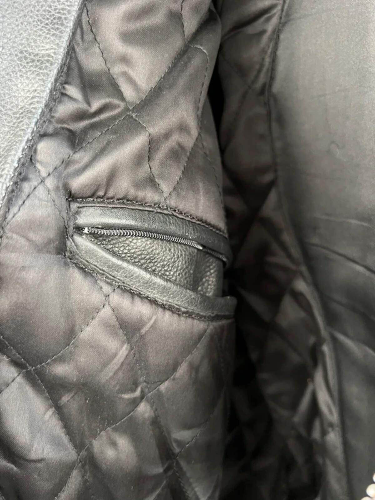 Vintage 90s Chesterfield Leather Biker Jacket