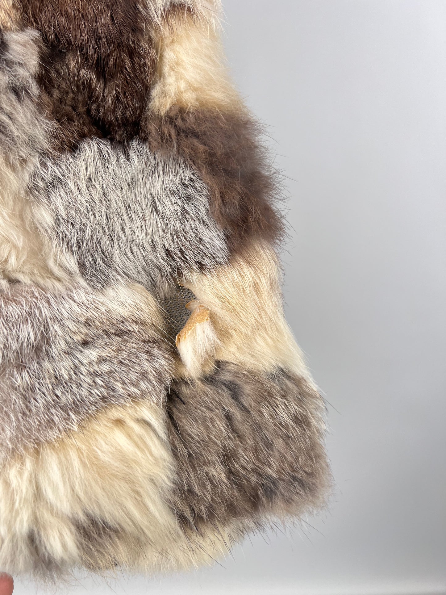Vintage 70s Fur Patchwork Jacket