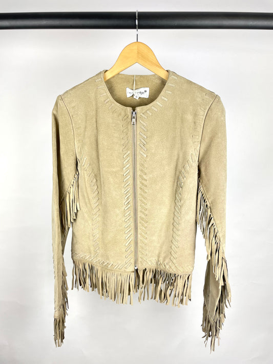 Vintage 90s Outer Edge Suede Tassel Jacket