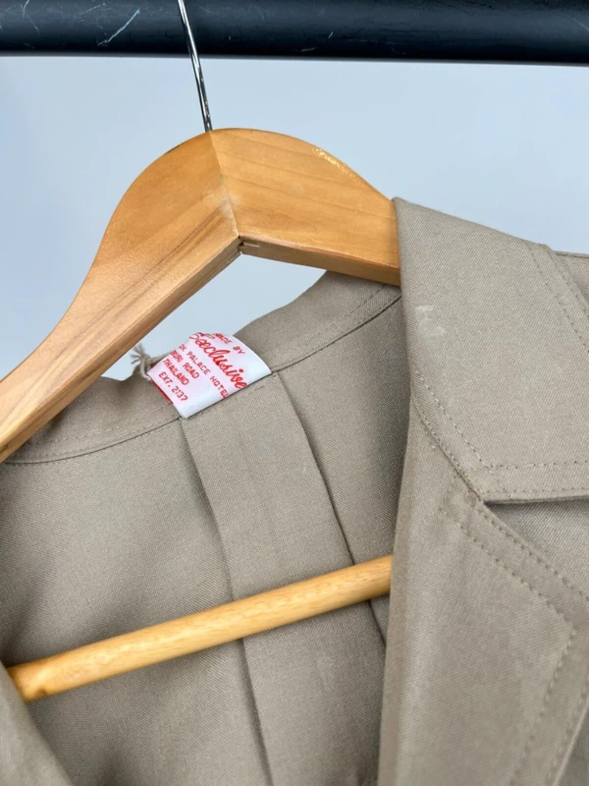 Vintage 70s Safari Short Sleeve Summer Suit