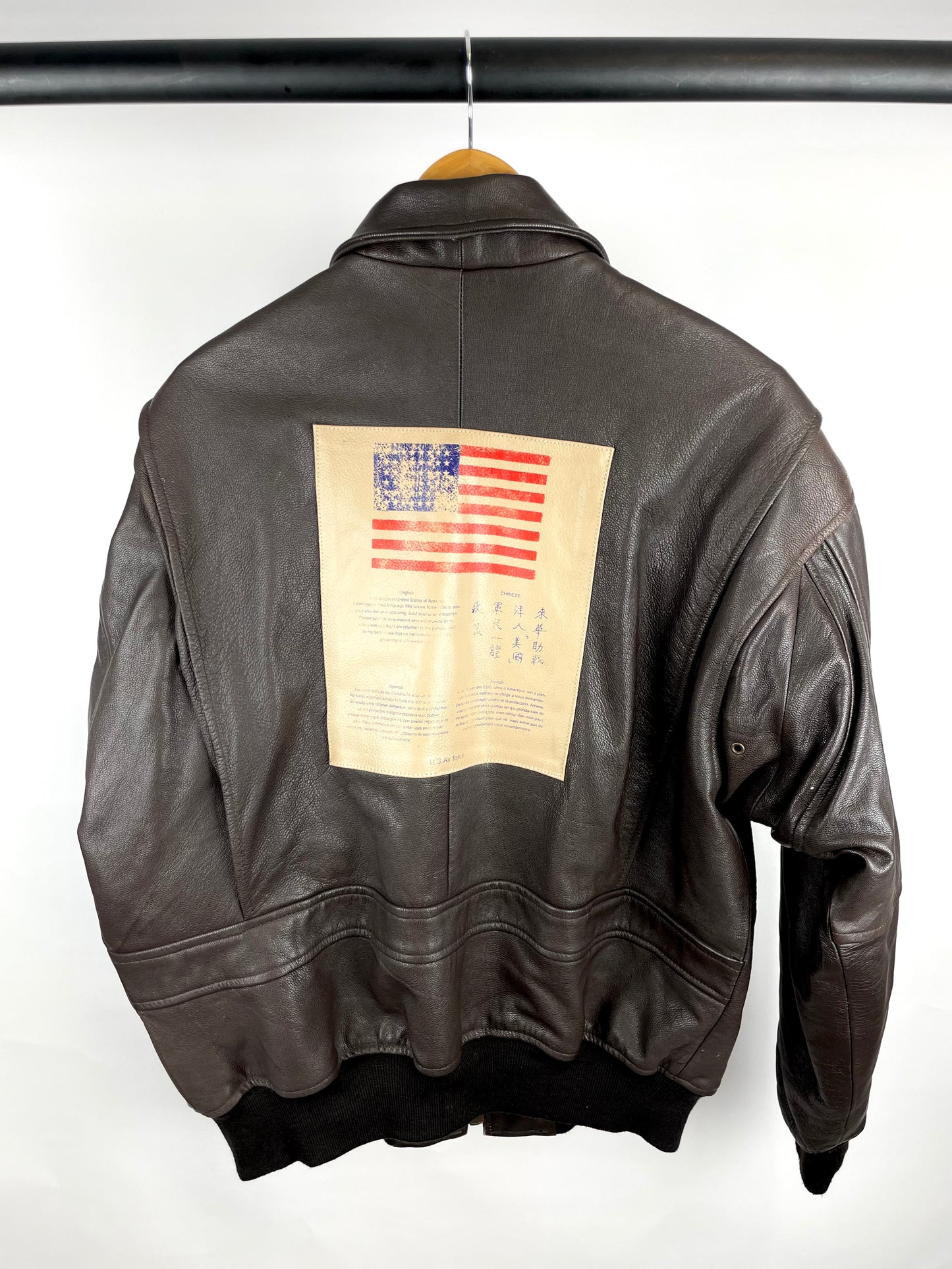 Vintage 90s Tai-Pan Bomber Leather Jacket