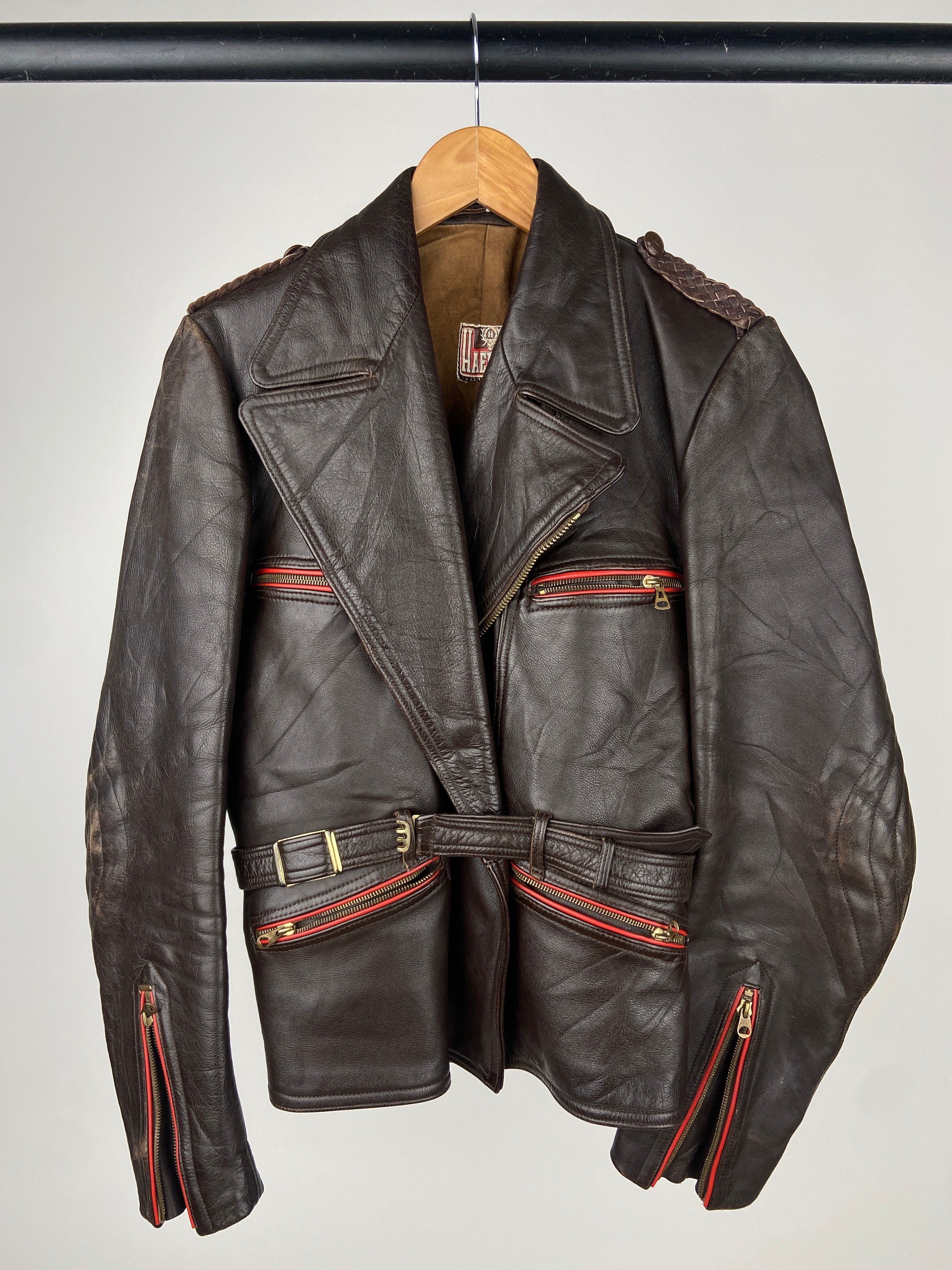 40s German Motorcycle Leather Jacket - ジャケット・アウター