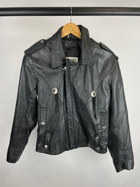 Vintage 90s Open Road Leather Jacket