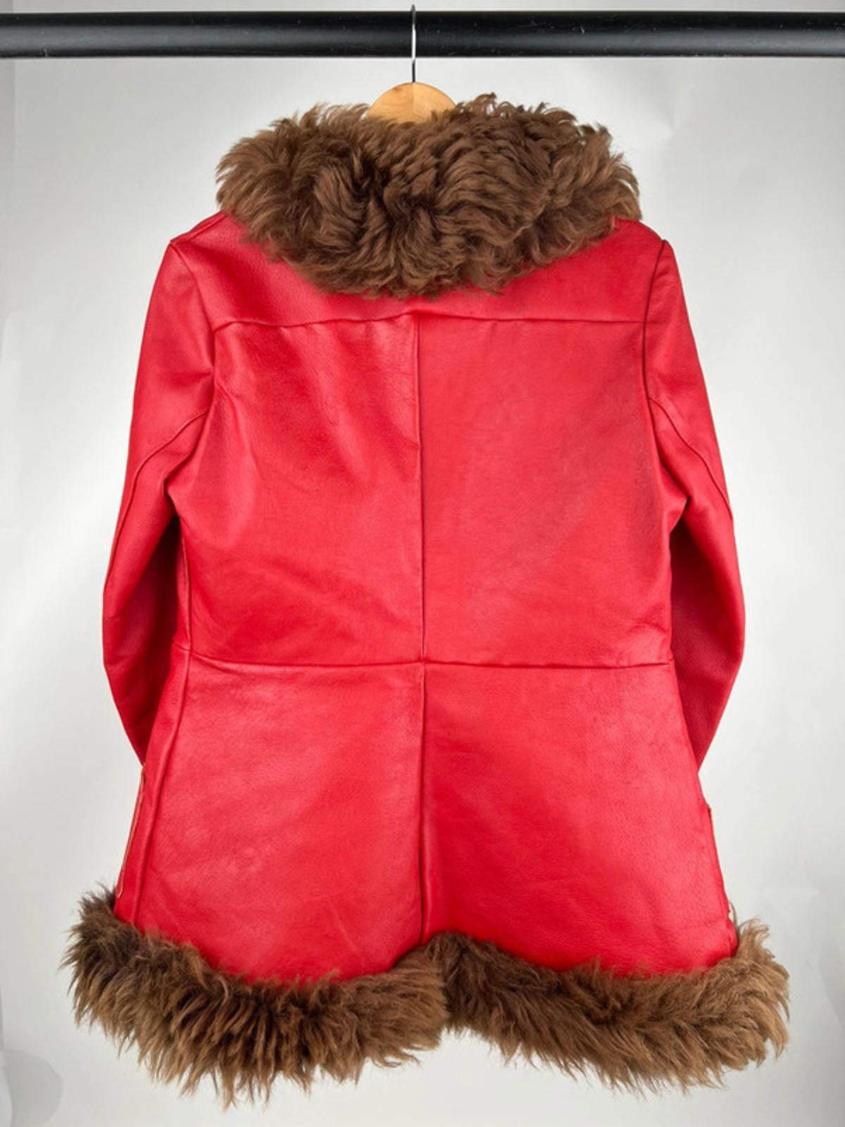 Vintage 70s Leather Afghan Coat
