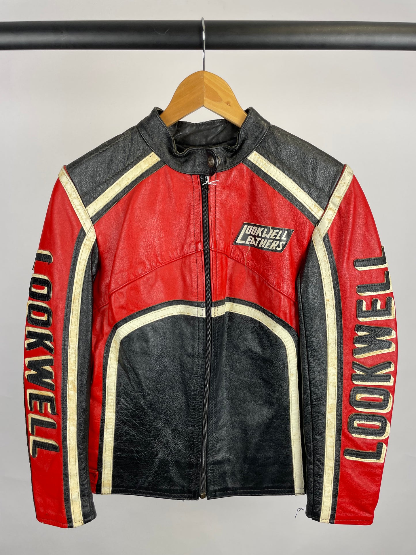 Vintage 90s Lookwell Leathers Motorbike Jacket