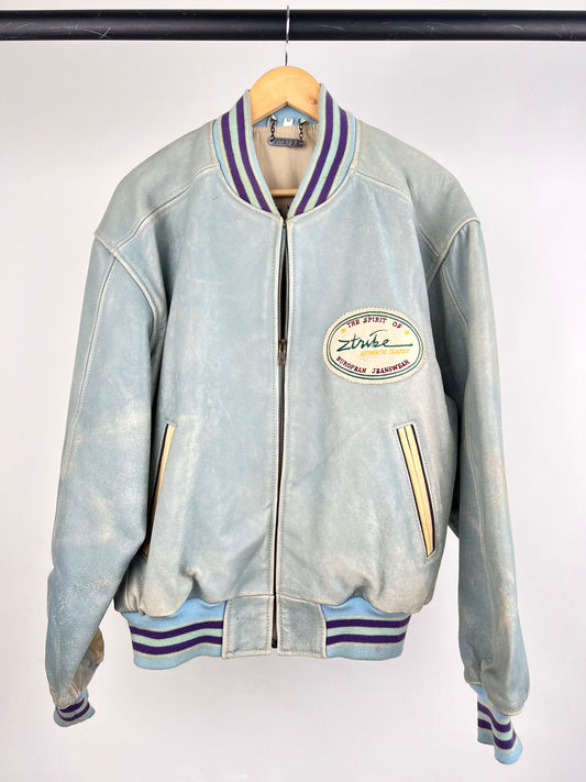 Ztribe 90s Leather Baseball Jacket