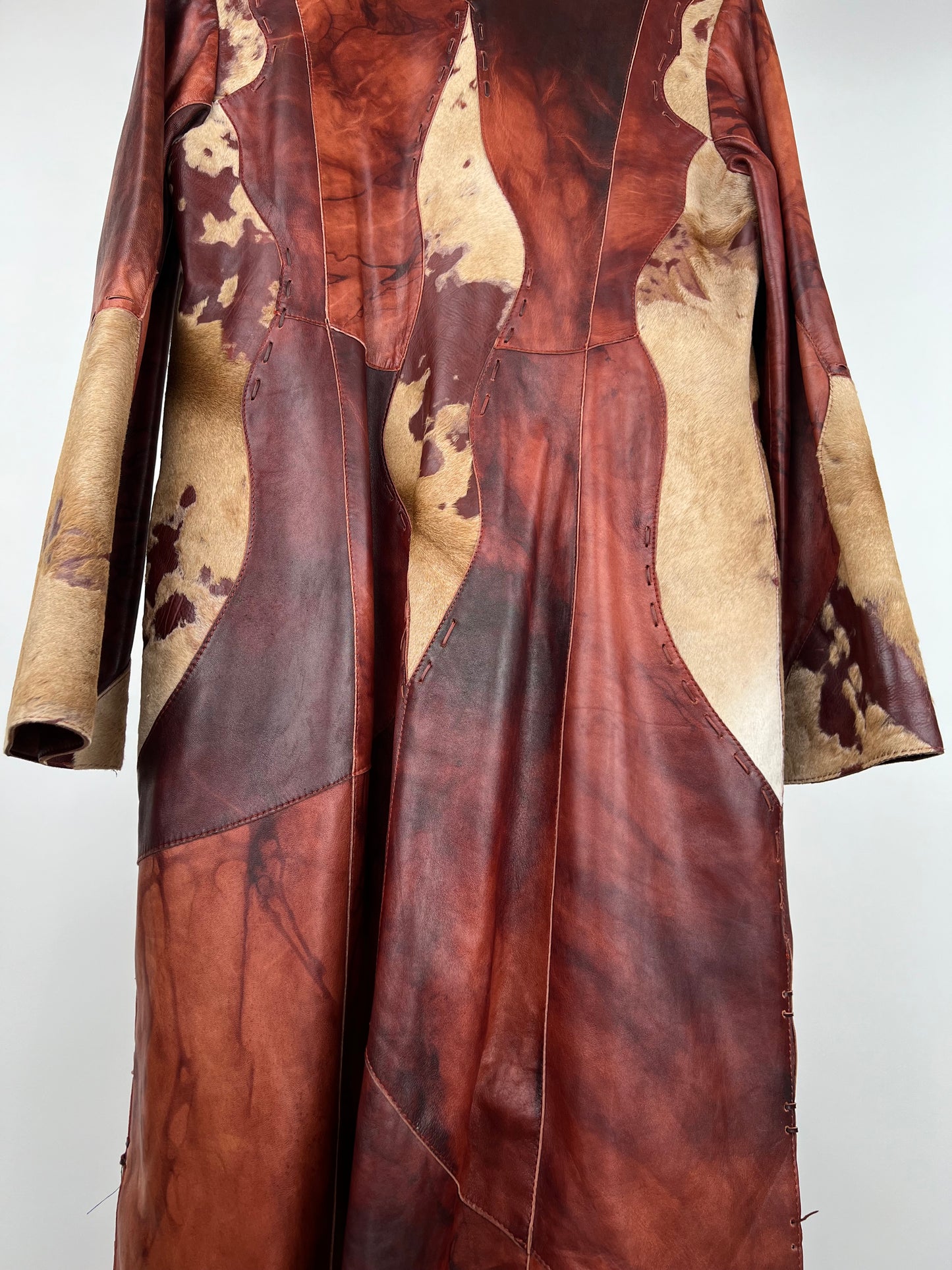 Vintage 90s Silvano Leather Coat
