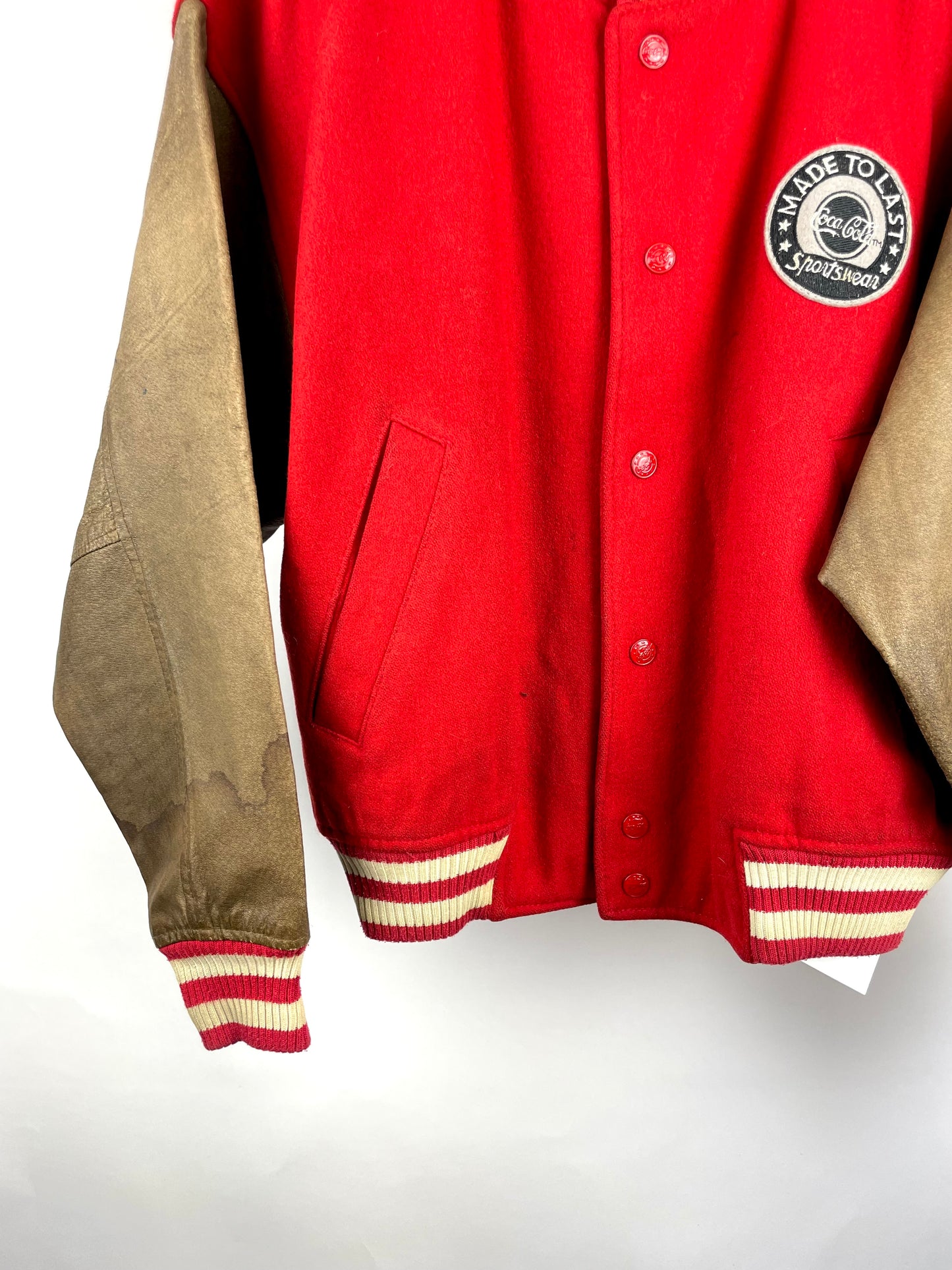 Vintage 90s Coca Cola American Cruisers Baseball Jacket