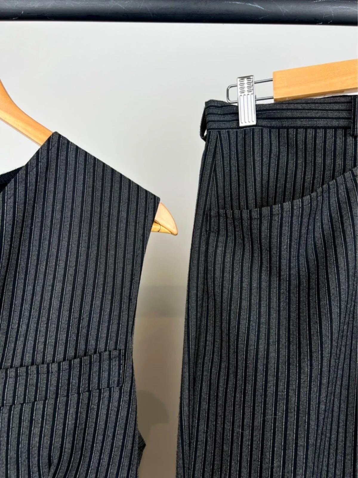 Vintage 90s Striped Tailored Suit
