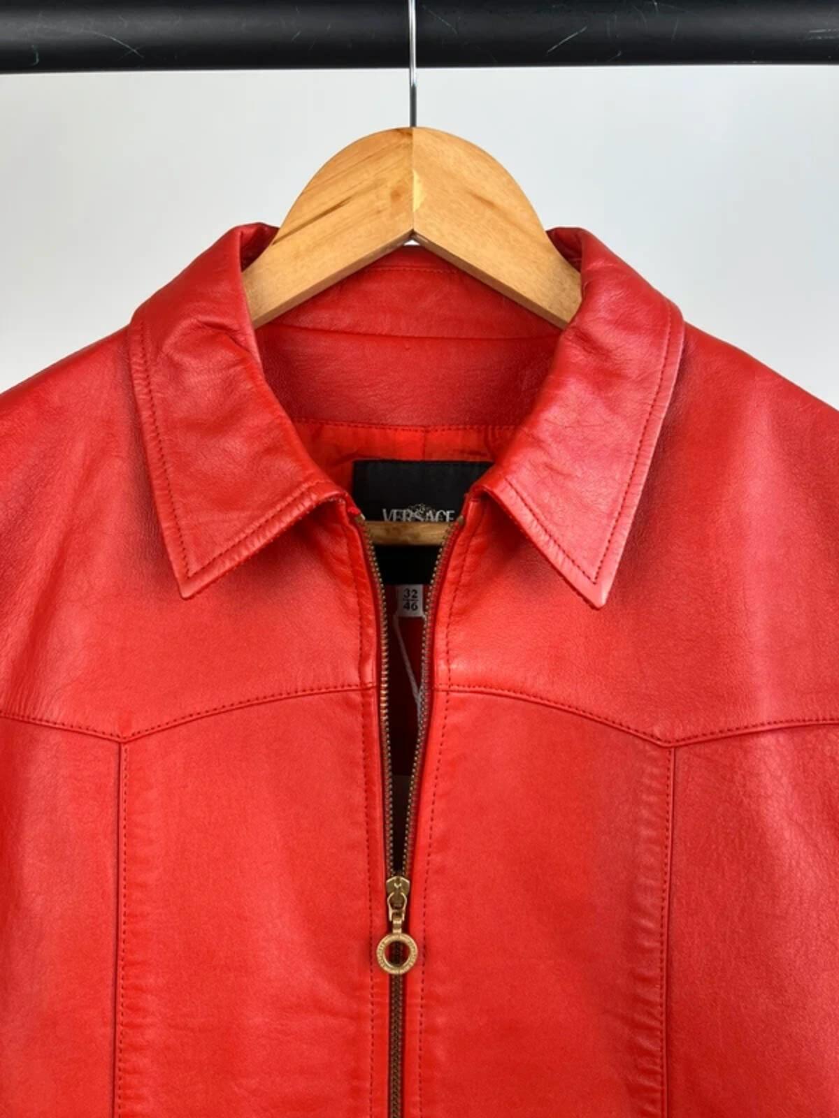 Vintage 90s Versace Leather Jacket