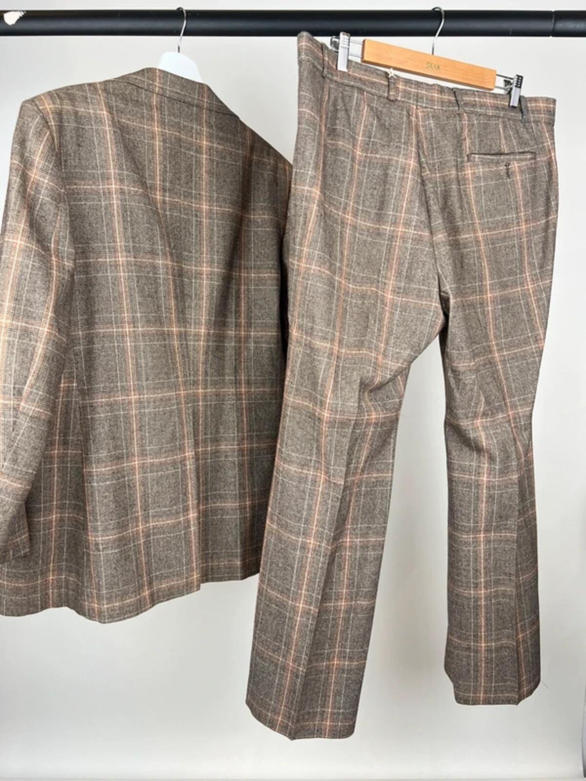 Vintage 70s John Collier Check Flared Suit