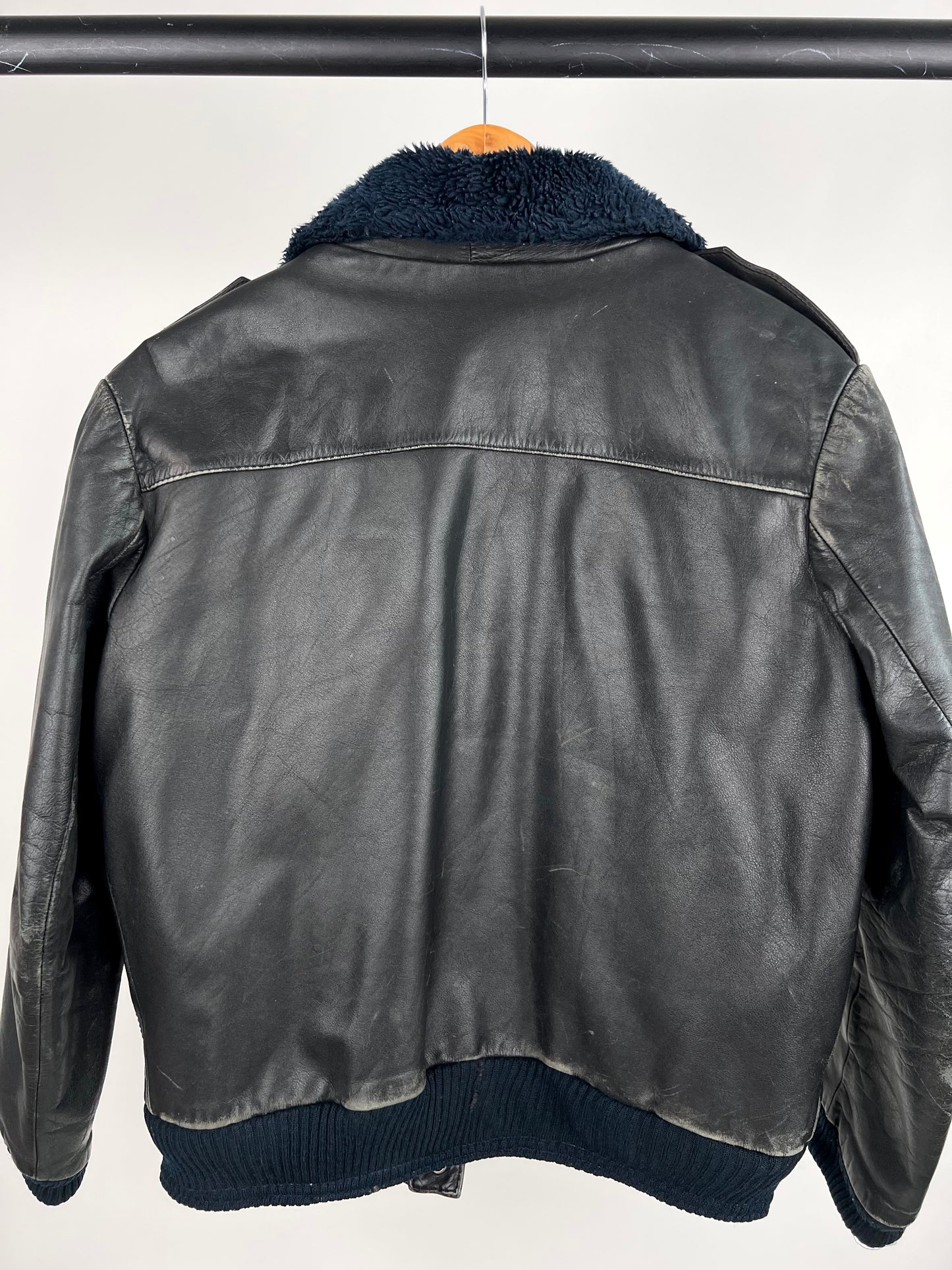 Vintage 80s Leather Flight Jacket