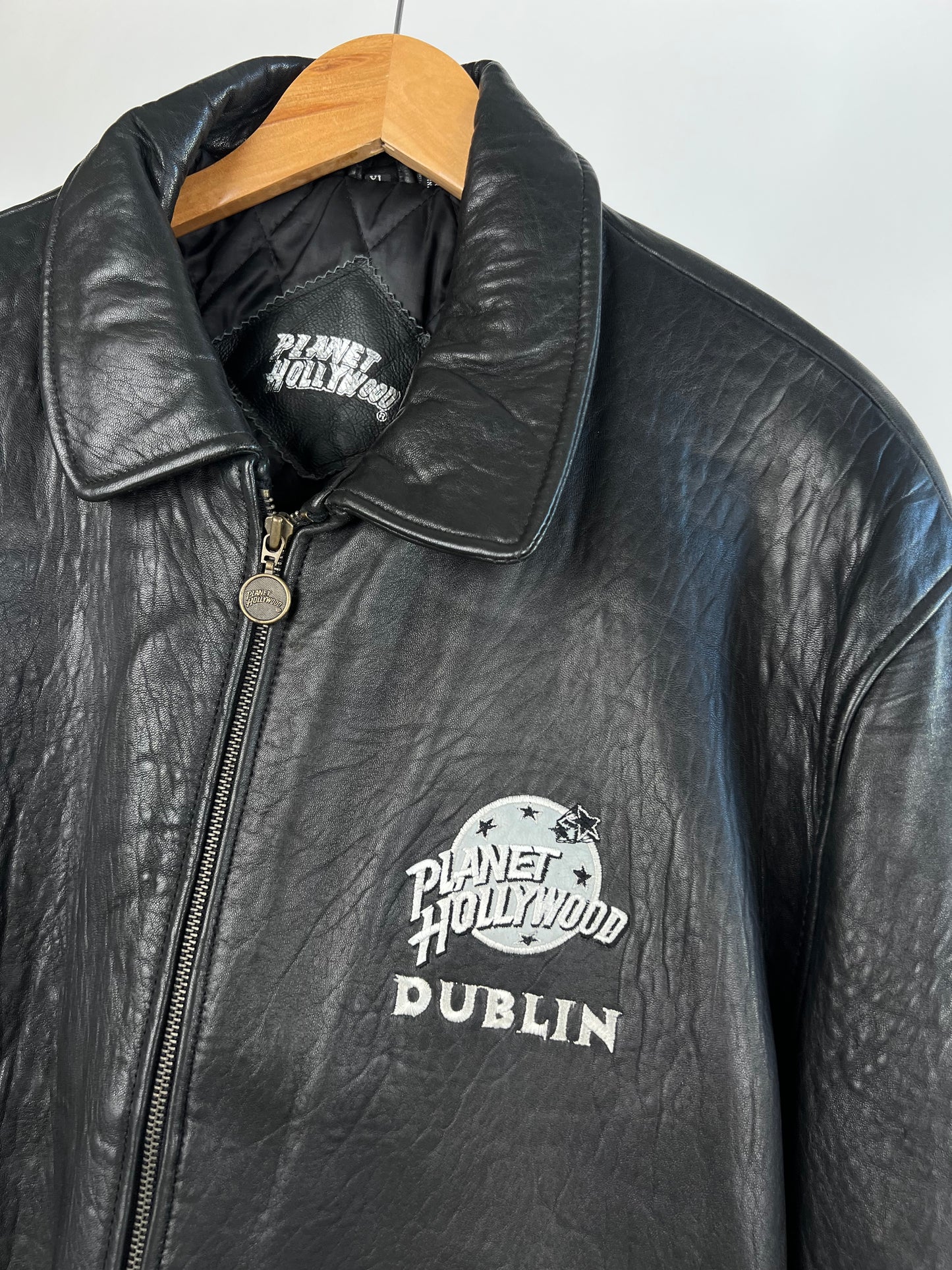 Planet Hollywood Dublin 90s Leather Jacket