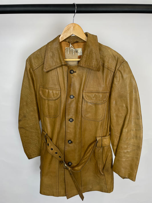 Vintage 60s Malte Hultén Swedish Designer Leather Jacket