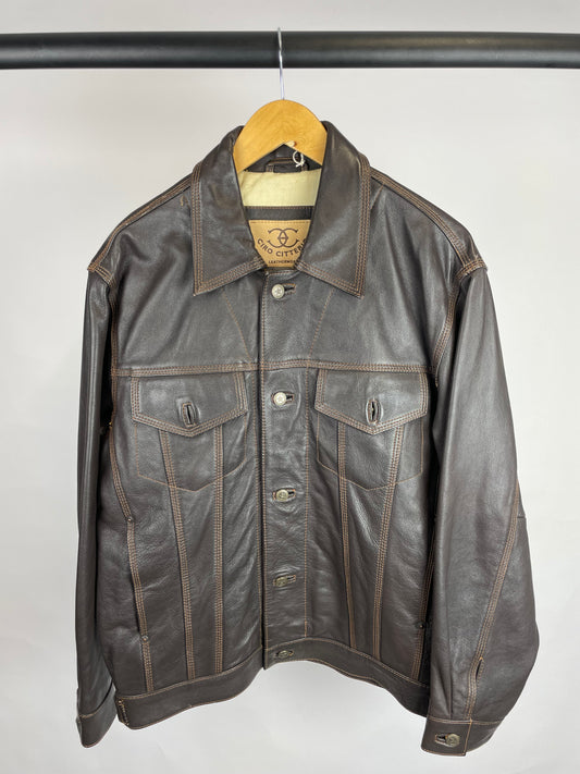 Vintage 90s Ciro Cittero Leather Jacket