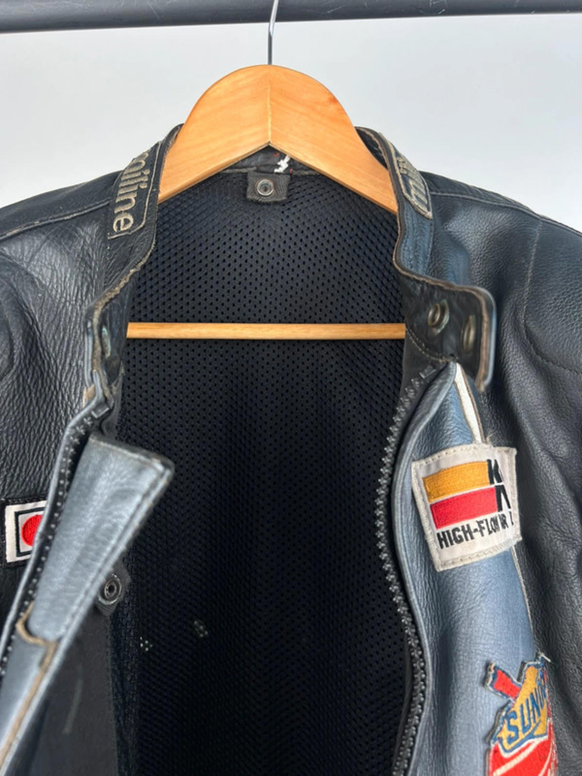 Vintage 90s Miline Star Leather Motobike Jacket