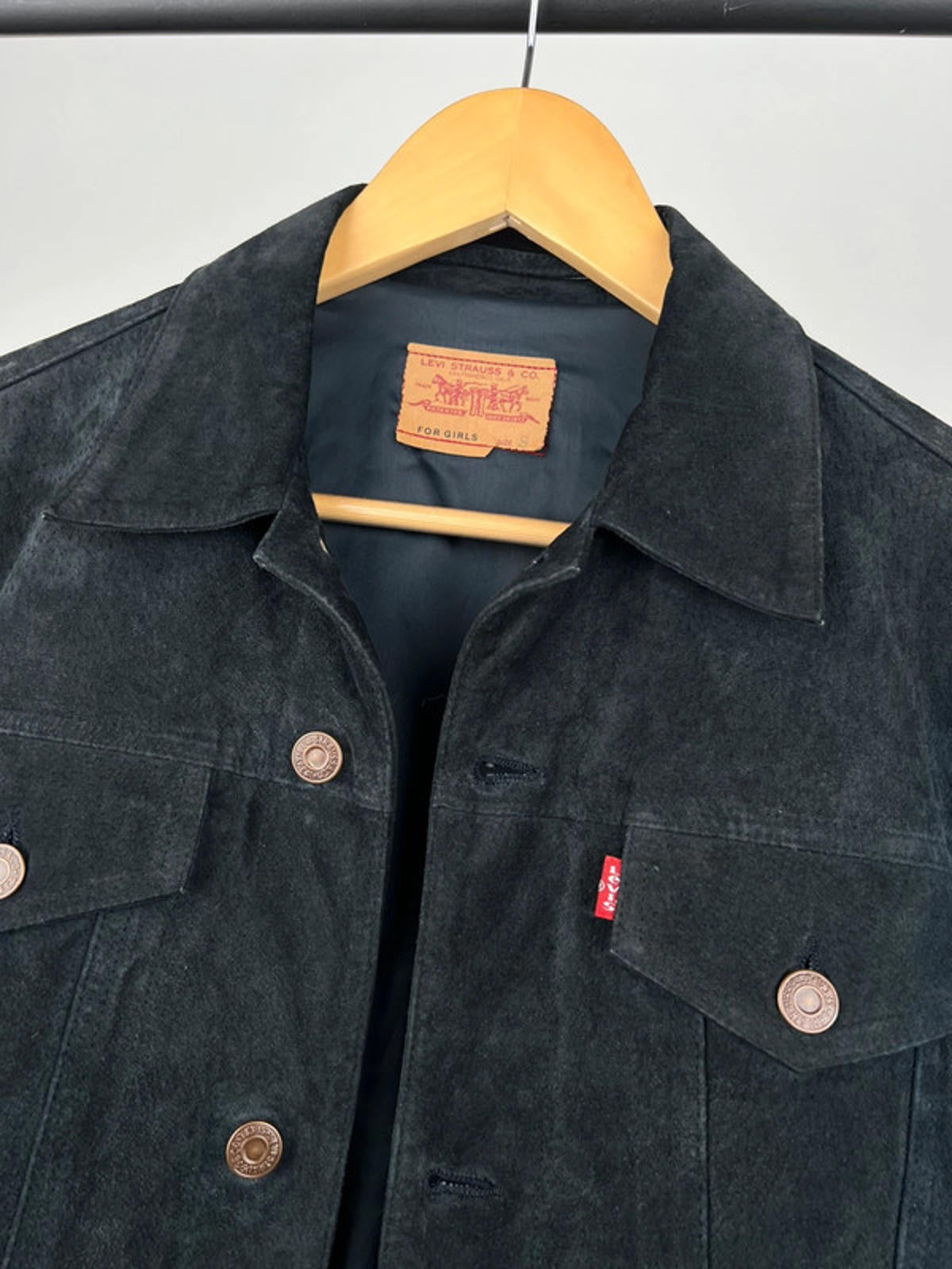 Vintage 90s Levi Suede Trucker Jacket