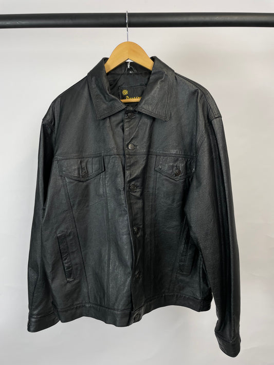 Vintage Paragon 90s Black Leather Jacket