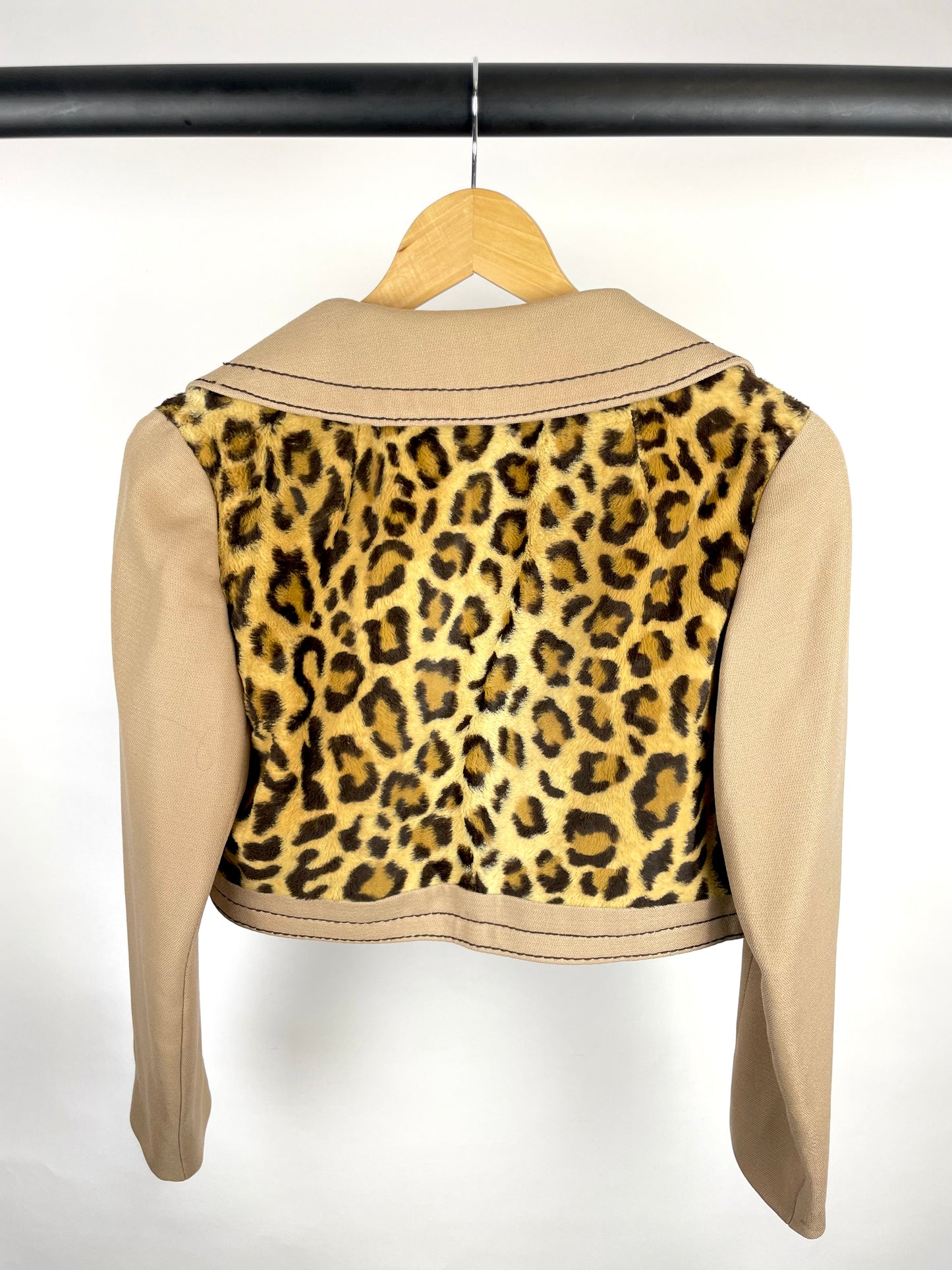 Rare Vintage 60s Bolero Leopard Print Jacket