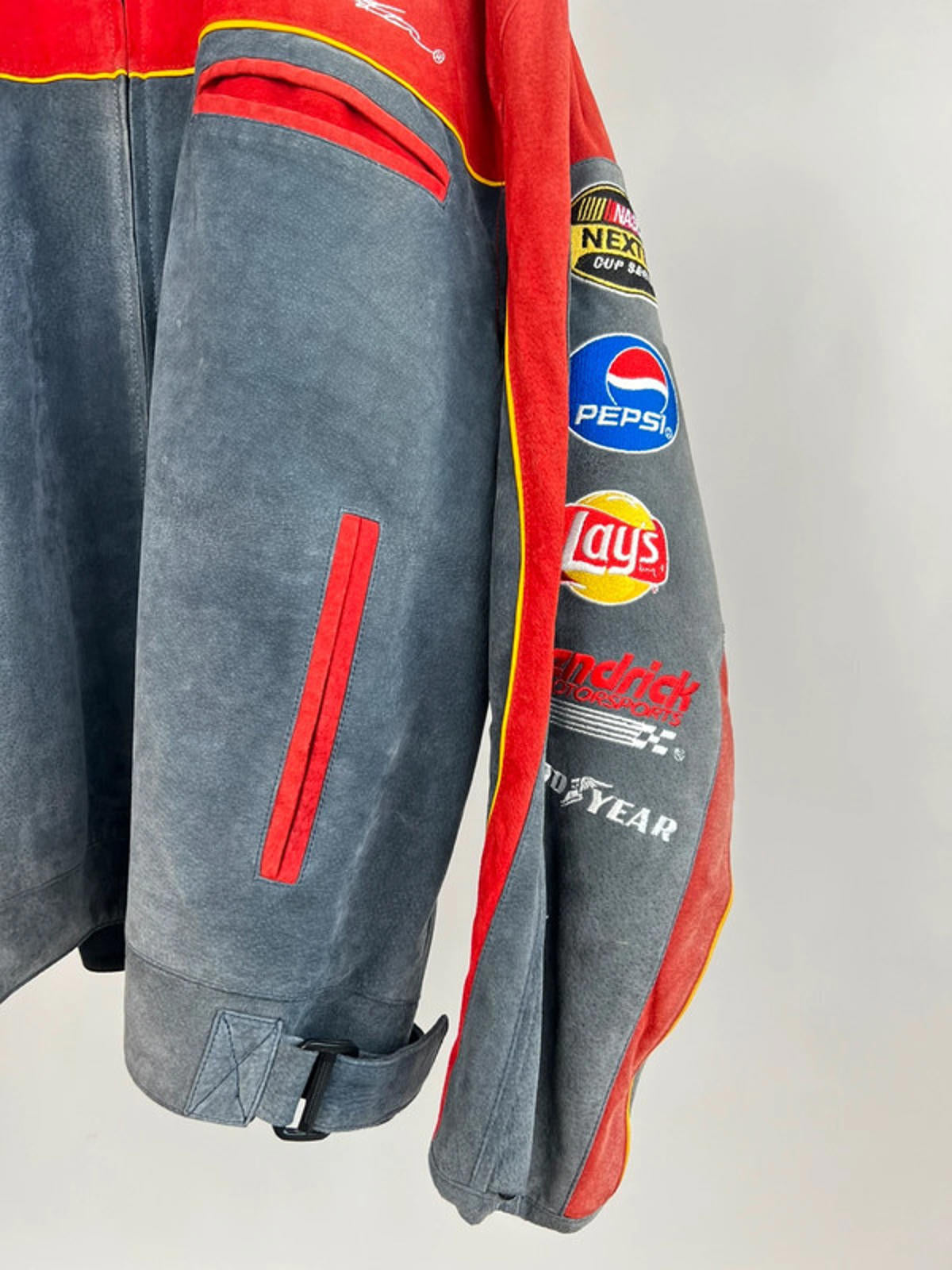 Vintage 90s Nascar Chase Suede Jacket