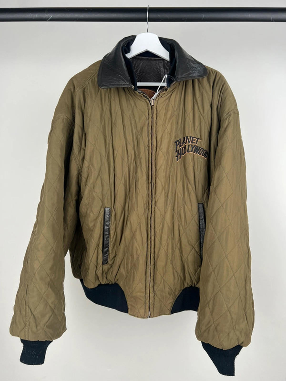 Vintage 90s Reversible Planet Hollywood Leather Jacket