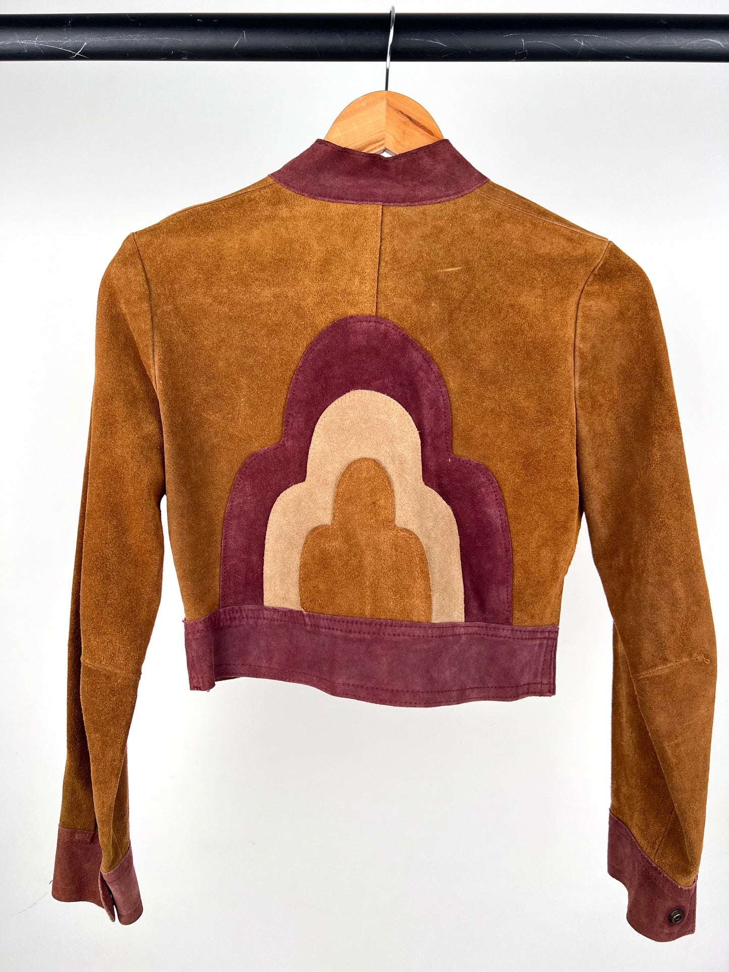 Vintage 60s Bagatelle Suede Appliqué Jacket