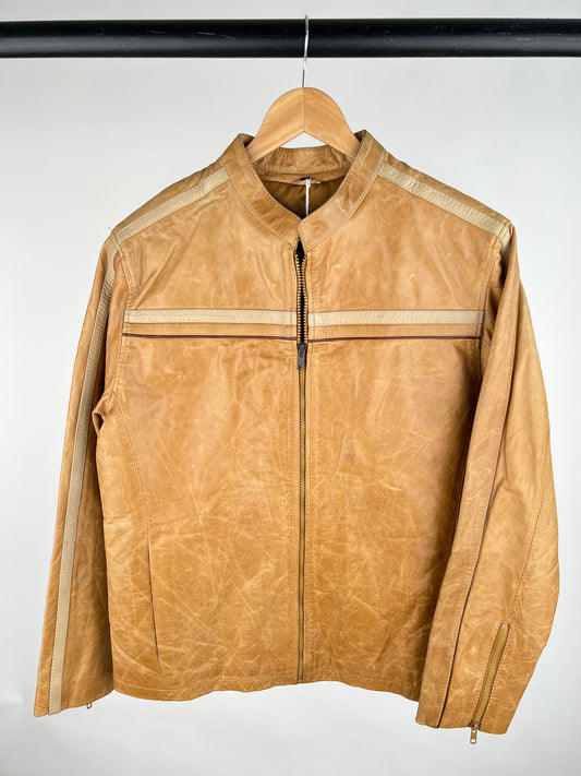 Vintatge Aviatrix Leather Biker Jacket