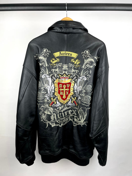 Vintage 90s Avirex Leather Jacket