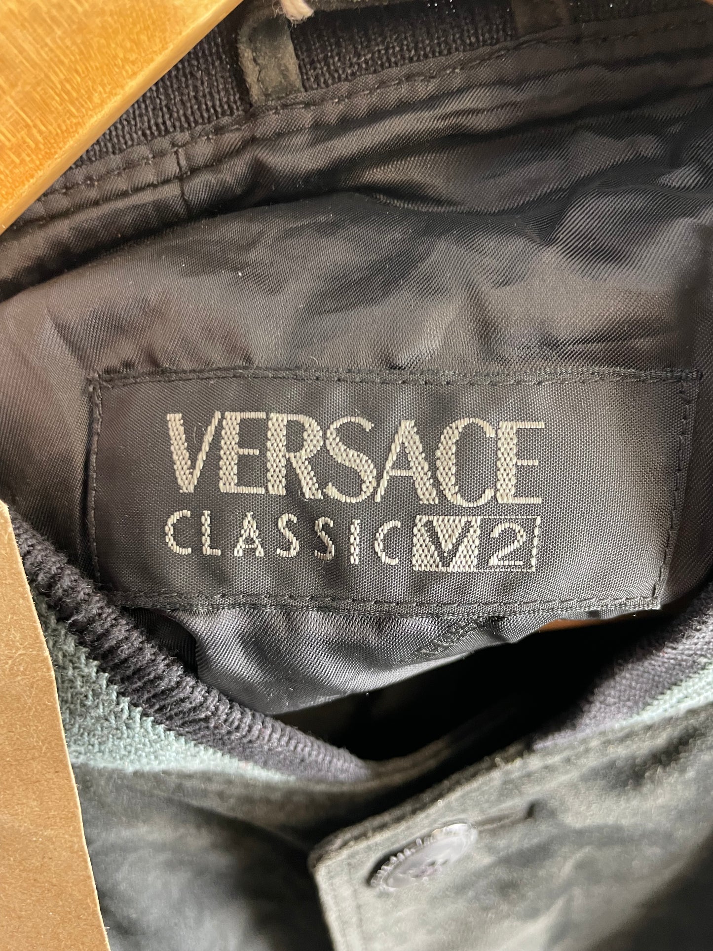 Vintage 90s Versace Suede Jacket