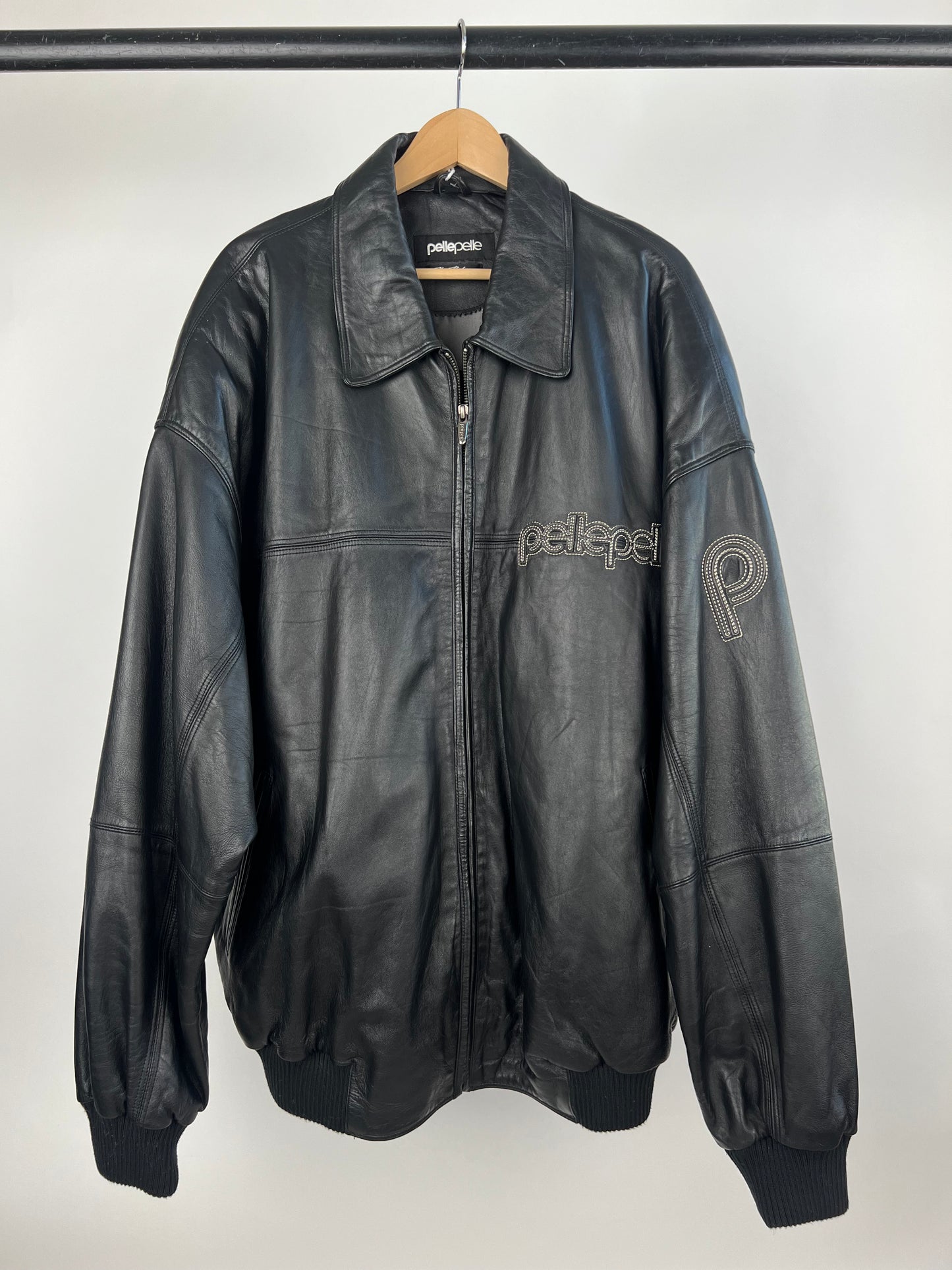 Vintage Pelle Pelle 90s Leather Bomber Jacket