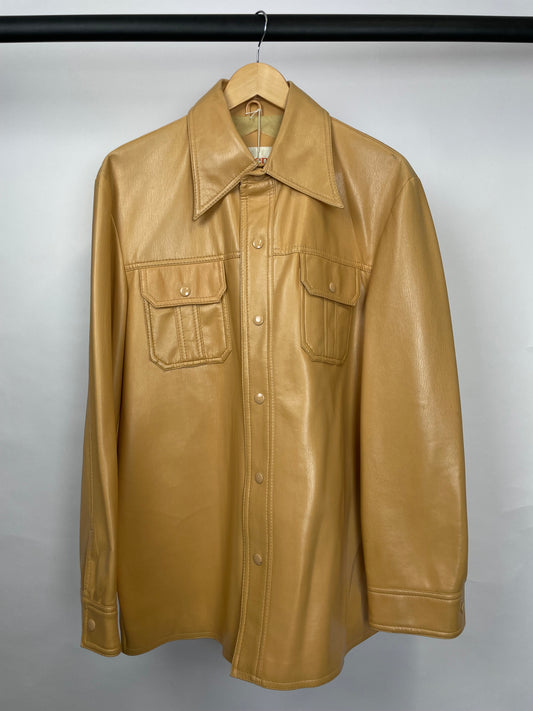 Vintage 90s Easden Brando Long Leather Jacket