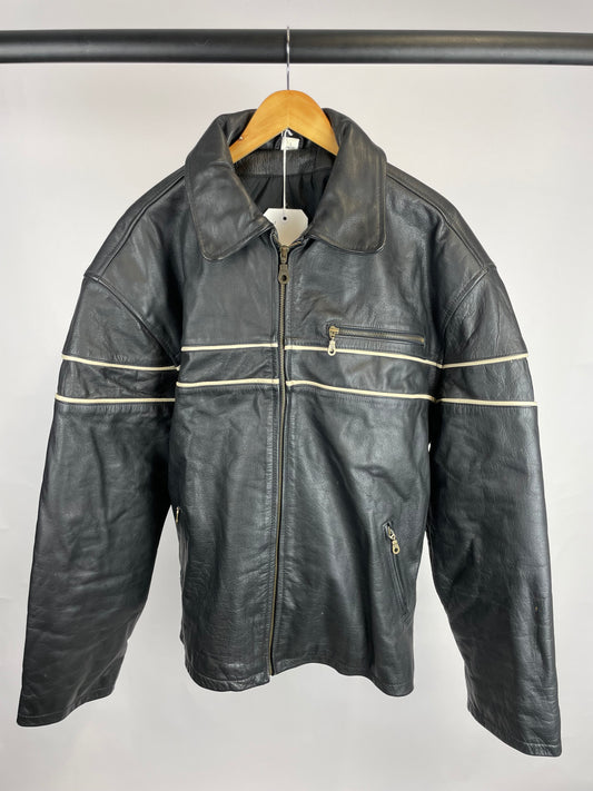 Vintage 90s Modern Classics Leather Motorbike Jacket