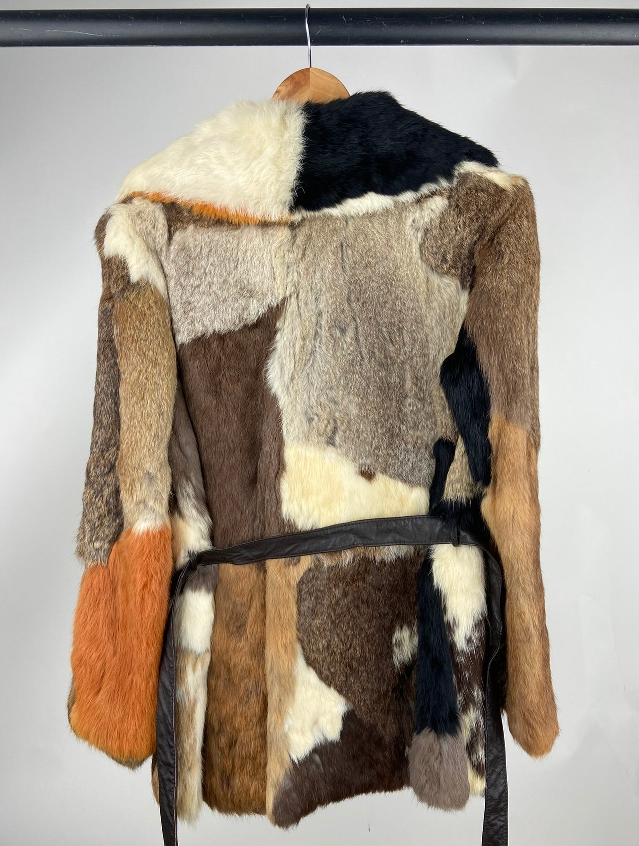 Vintage 70s Fur Patchwork Jacket