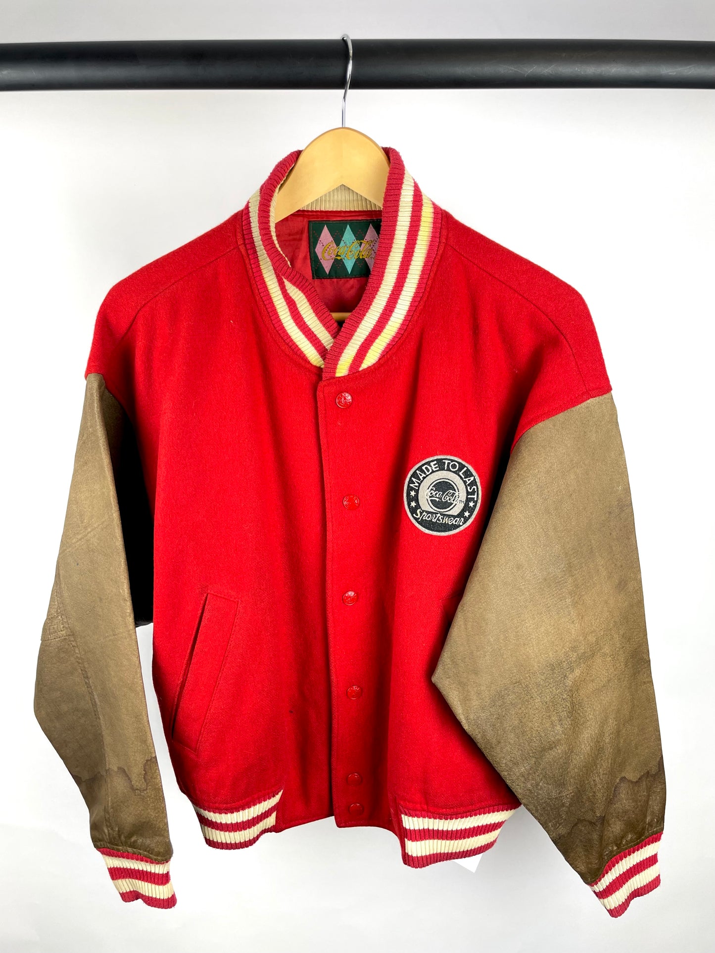 Vintage 90s Coca Cola American Cruisers Baseball Jacket