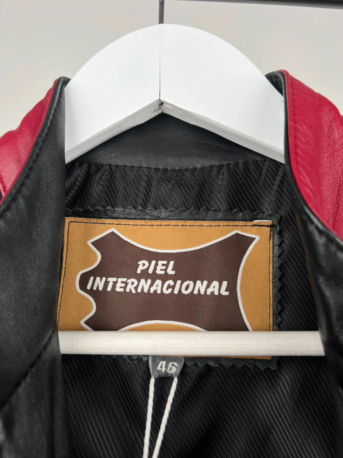 Vintage 90s Piel Internacional Leather Biker Jacket