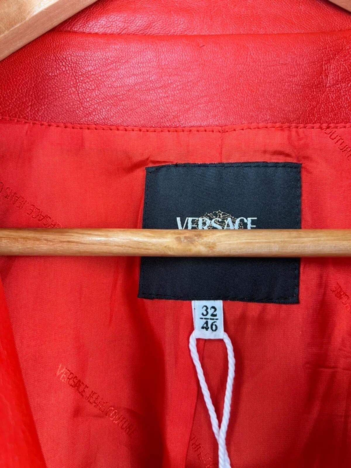 Vintage 90s Versace Leather Jacket