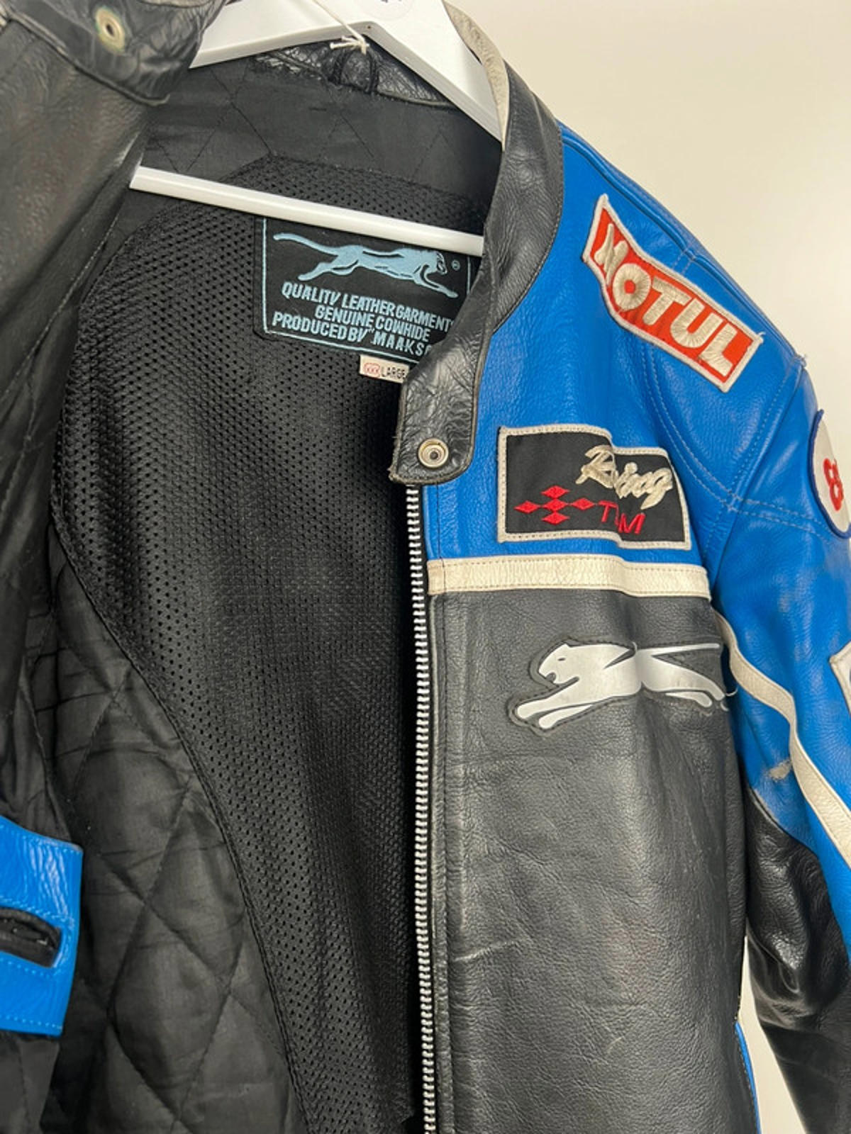 Vintage 90s Hunter Leather Motorbike Jacket