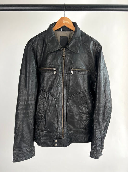 Vintage 90s Black Leather Jacket