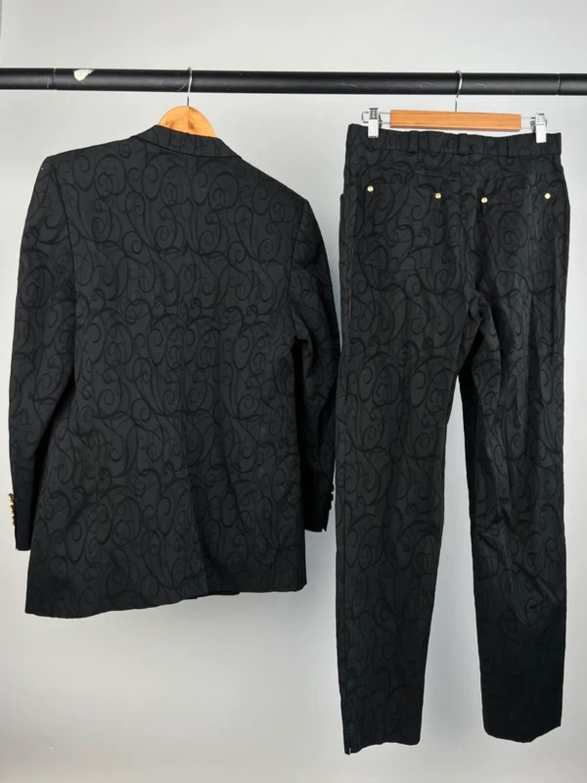 Vintage 70s Basler Velour Embroidered Two Piece Suit