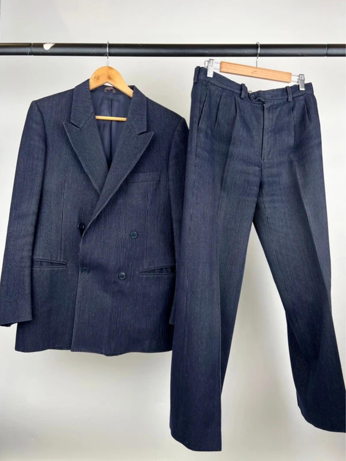 Vintage 50s Italian Pin Striped Suit
