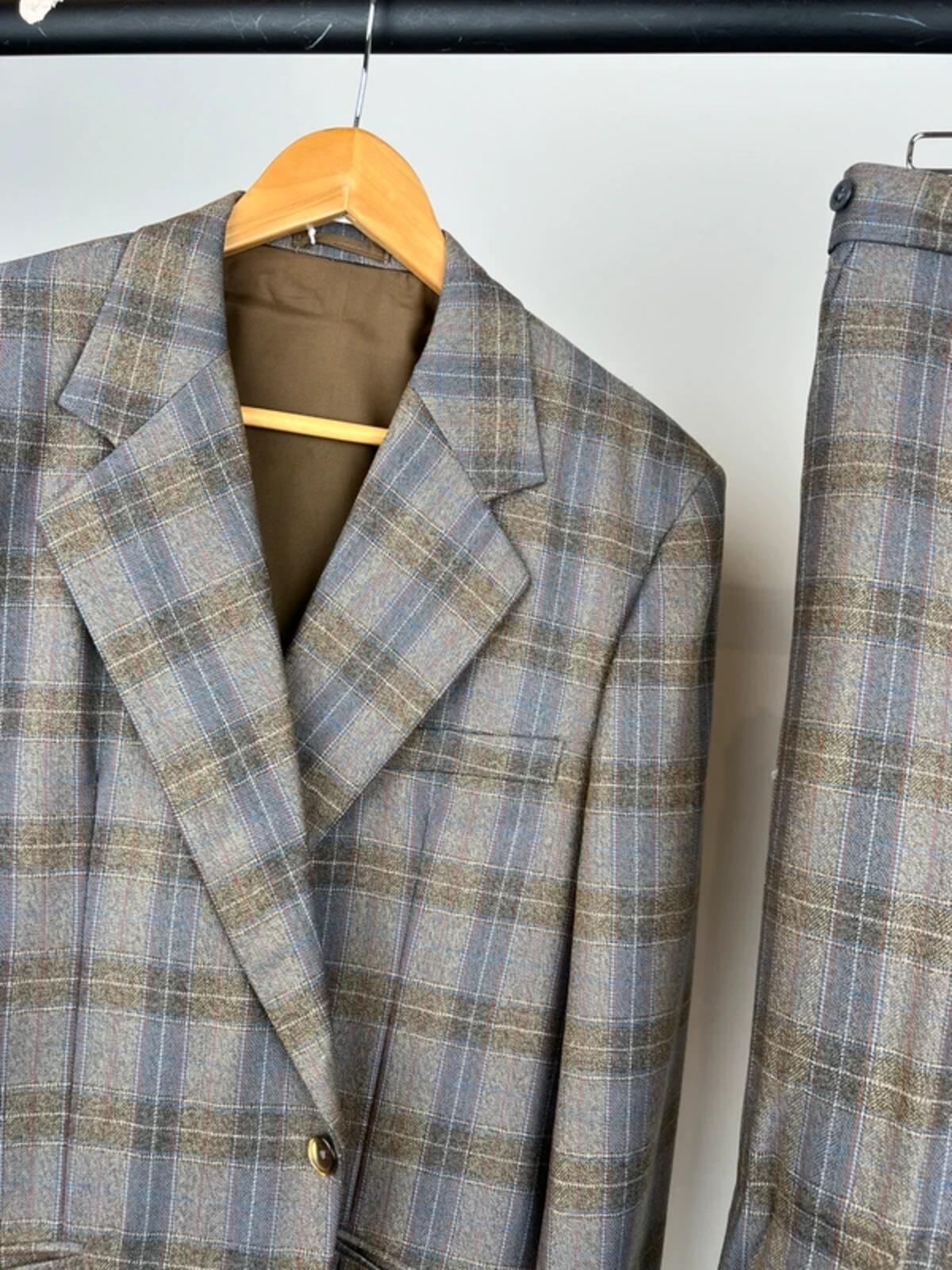 Vintage 70s Check Suit