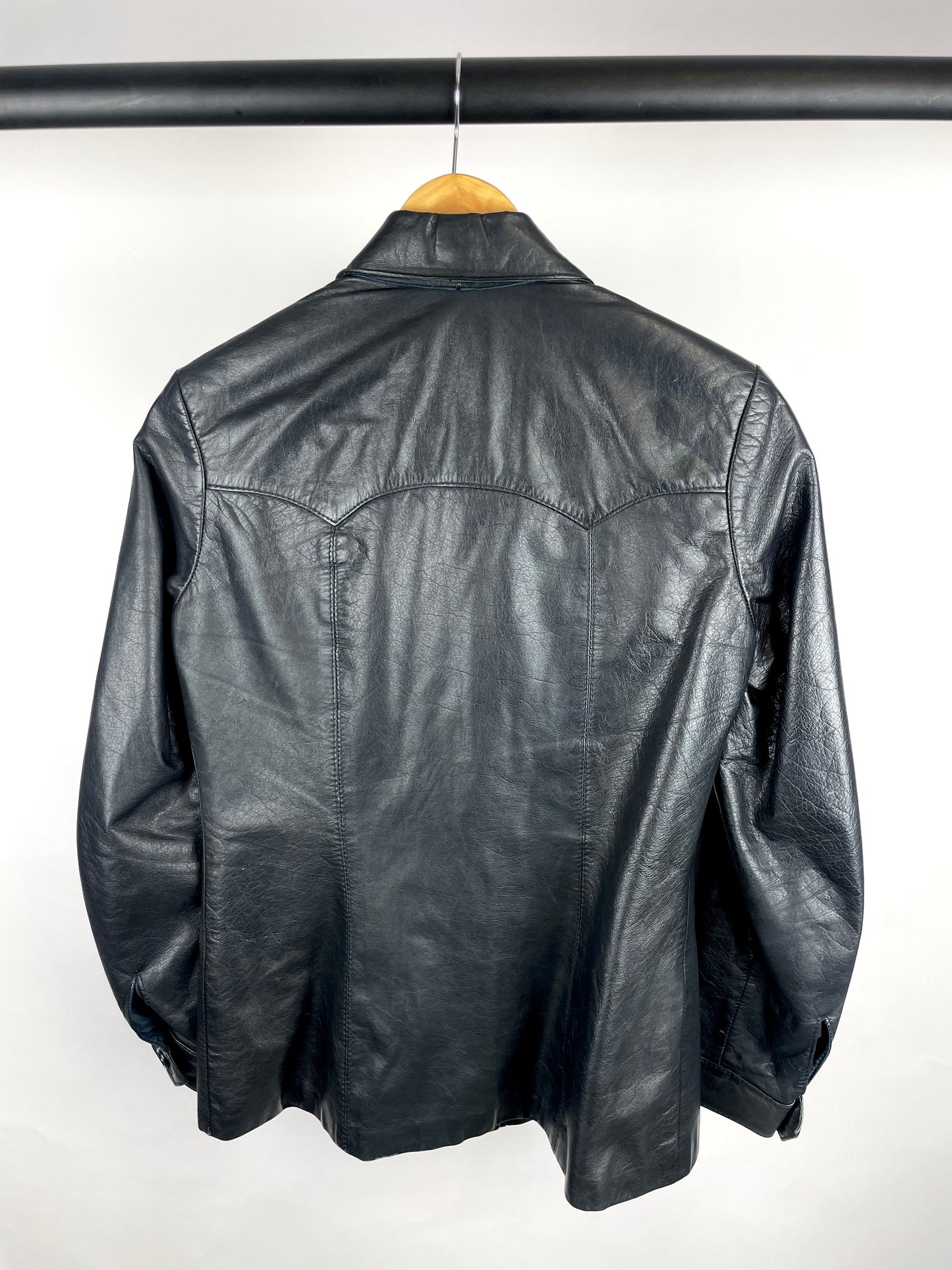 Vintage 90s Echtes Leder Leather Jacket