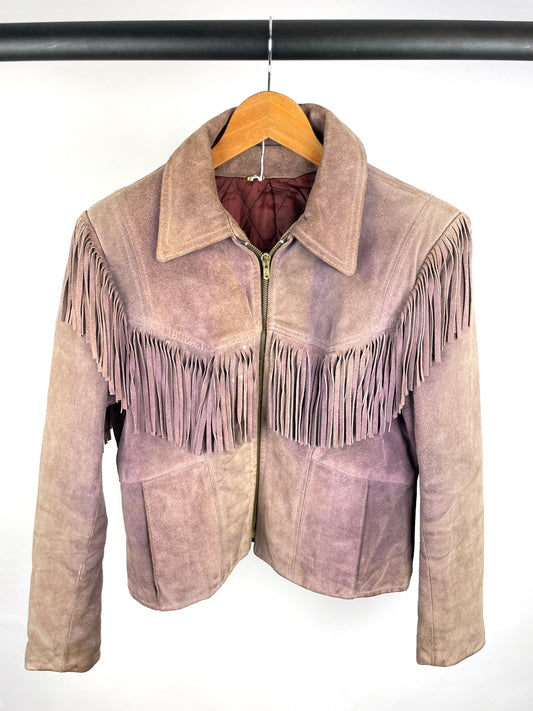 Vintage 90s Suede Tassel Jacket