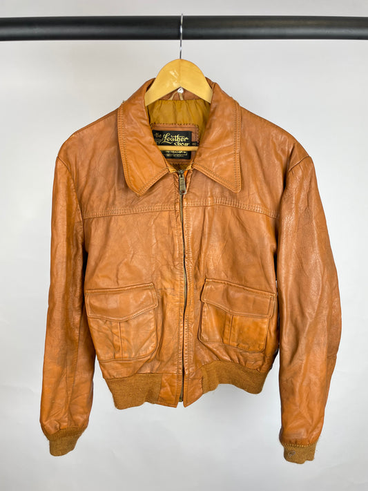 Vintage 90s The Leather Shop Leather Jacket