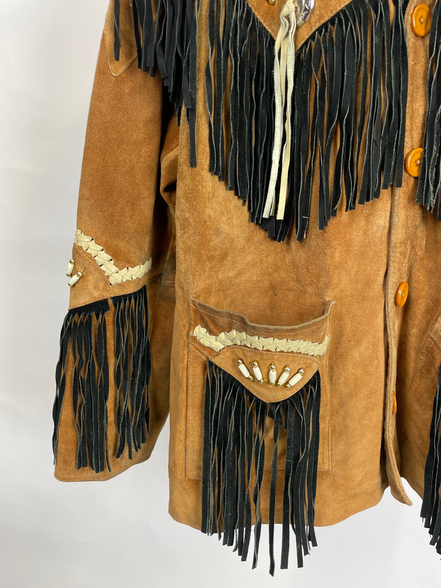 Western 70s Attraction Suede Tassel Jacket