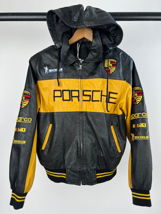 Porsche 90s Leather Motorbike Jacket