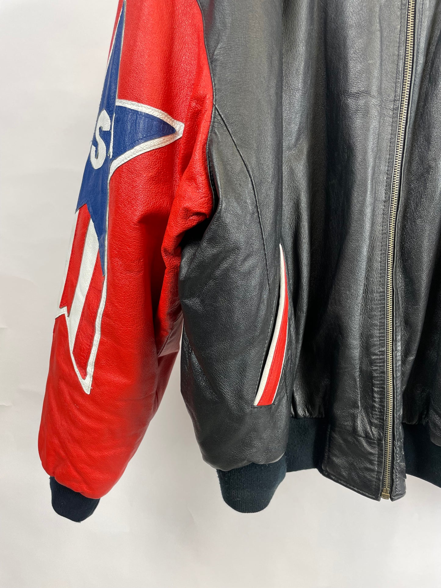 Vintage 90s USA Michael Hoban Where M I Leather Jacket