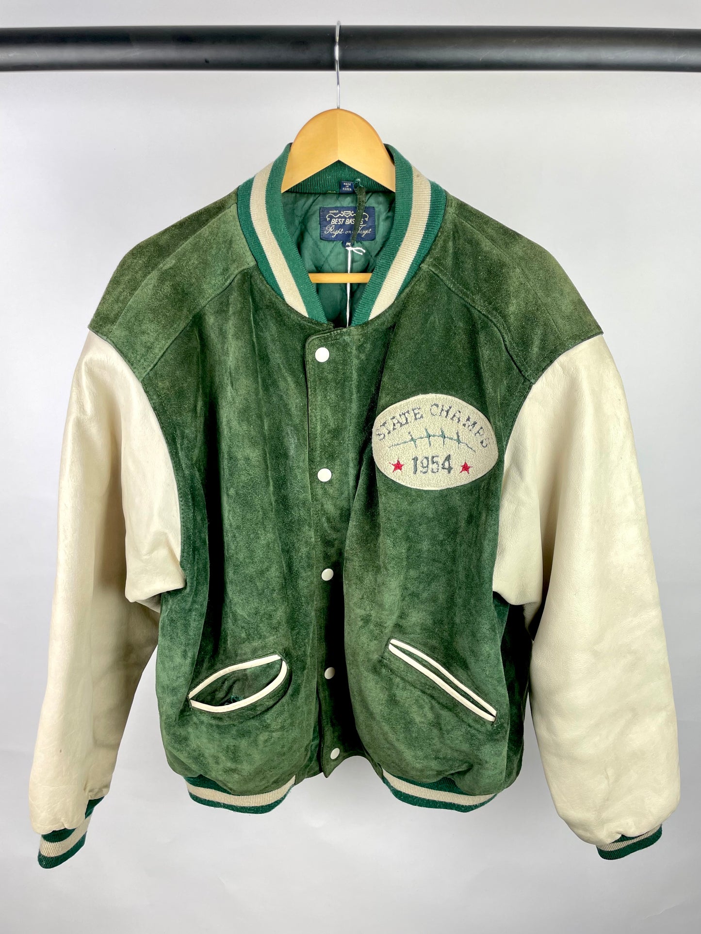 Vintage 90s State Champs 1954 Baseball Jacket