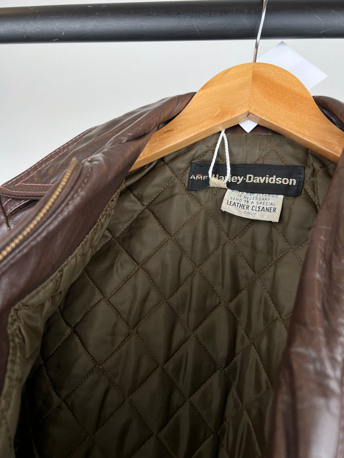 Vintage 90s Harley Davidson Leather Biker Jacket